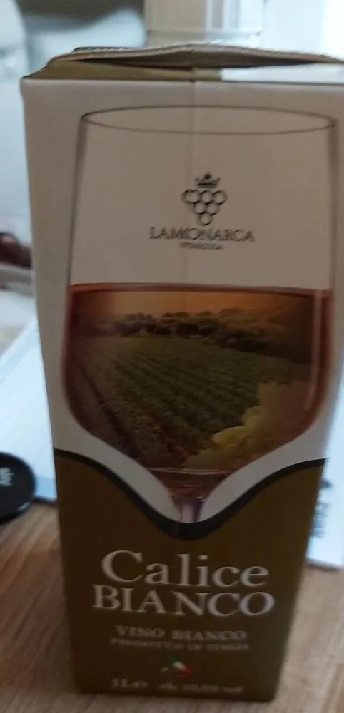 Calice bianco vino bianco