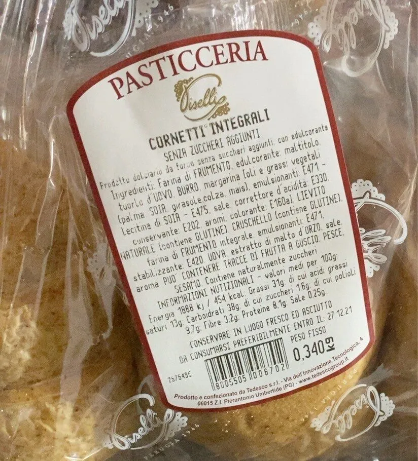 Cornetti integrali vuoti