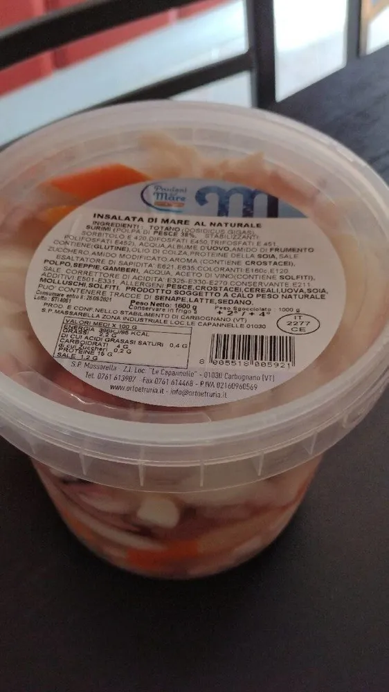 Insalata di mare al naturale
