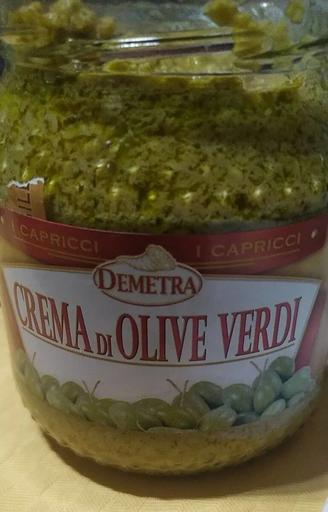 Crema di olive verdi