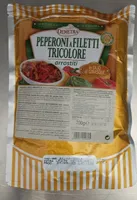 Peperoni a filetti tricolore arrostiti