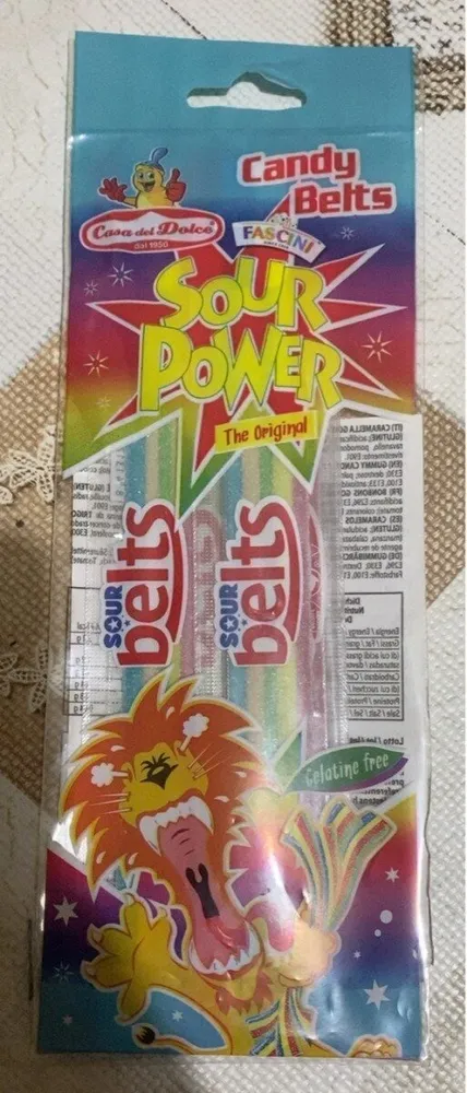 Sour power candy belts