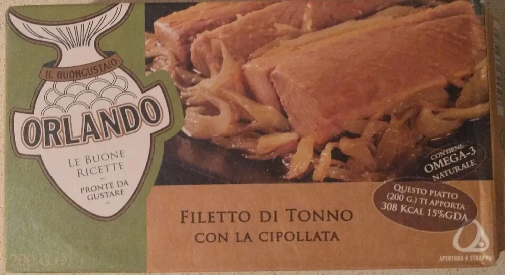 Filetto di tonno con la cipollata