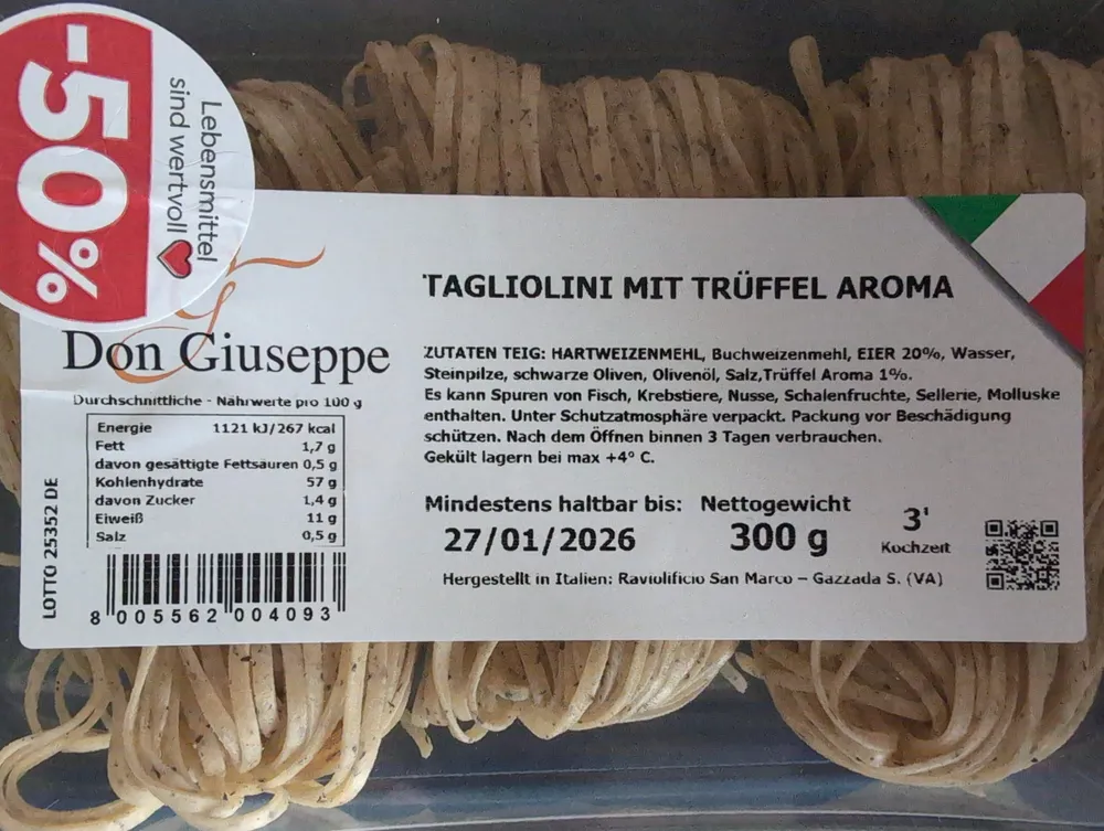 Tagliolini mit Trüffel Aroma