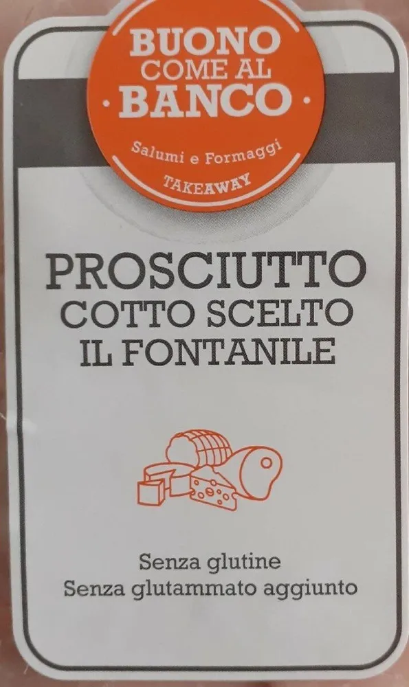 Prosciutto cotto scelto