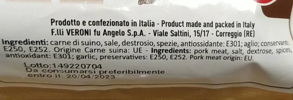 Salamella stagionata
