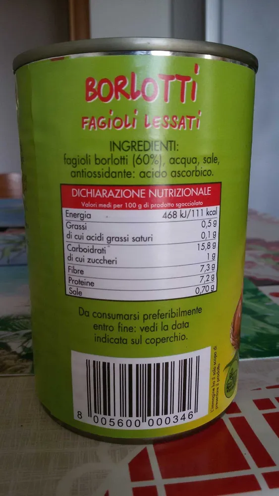 Borlotti Fagioli lessati