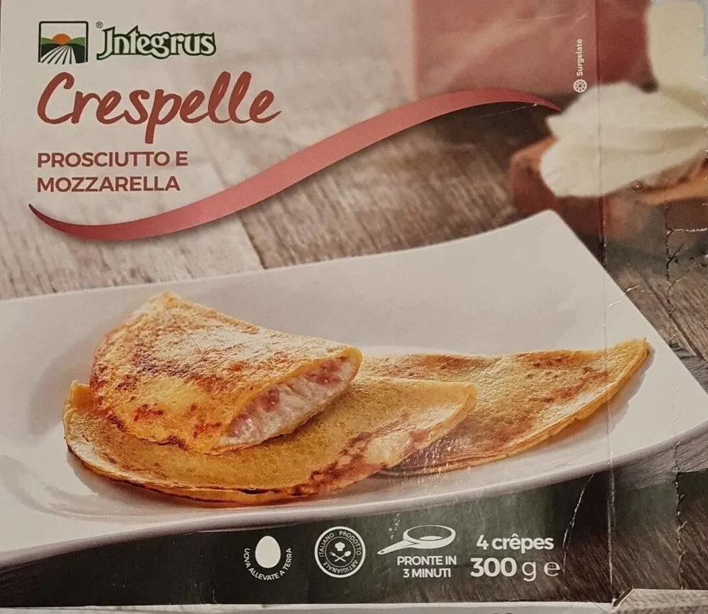 Crespelle prosciutto e mozzarella