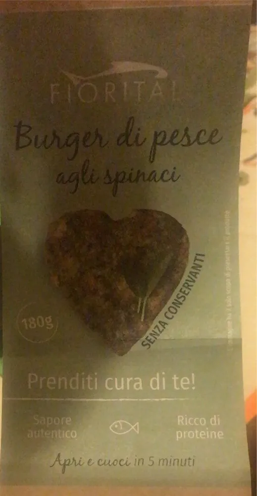 Burger di pesce agli spinaci