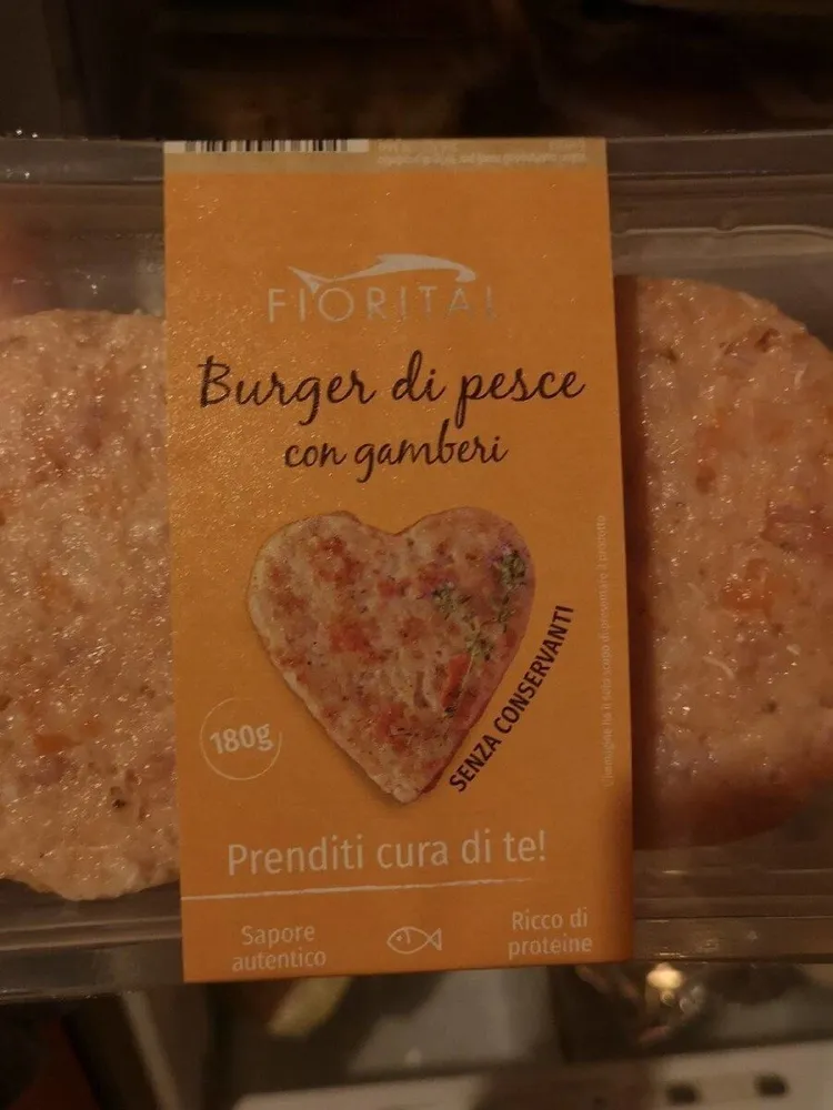 Burger di pesce con gamberi