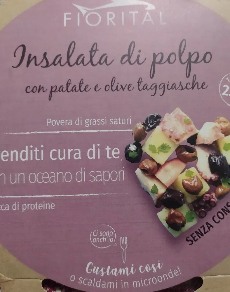 Insalata di polpo con olive taggiasche
