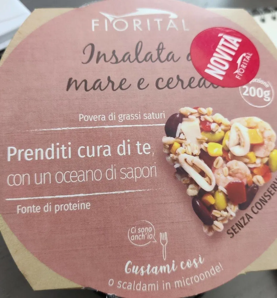 Insalata di mare e cereali