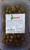 Olive verdi schiacciate condite