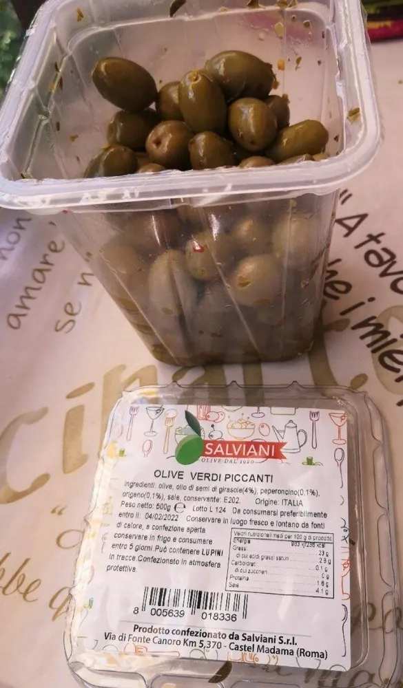 Olive verdi piccanti