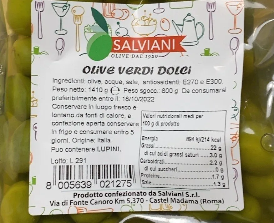 Olive verdi dolci