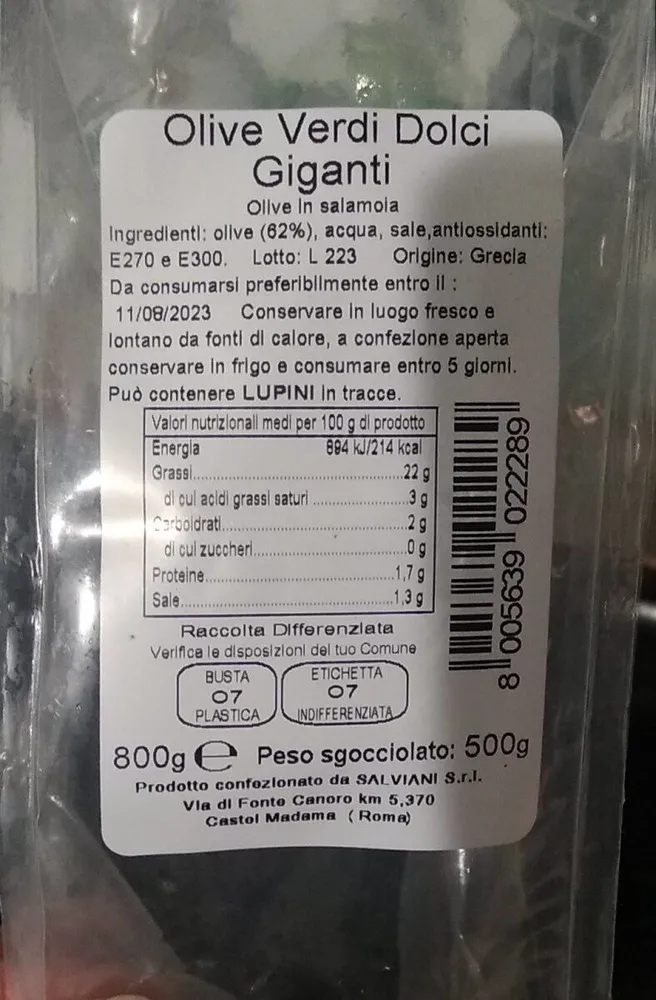 Olive dolci giganti