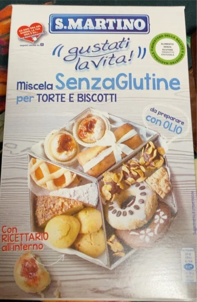 Miscela senza glutine per torte e biscotti
