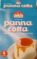Preparato panna cotta con caramello