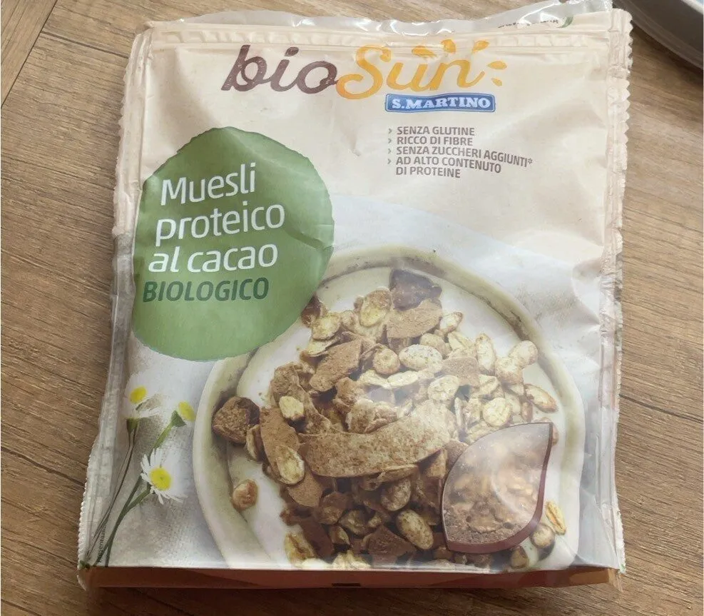 Muesli proteico al cacao