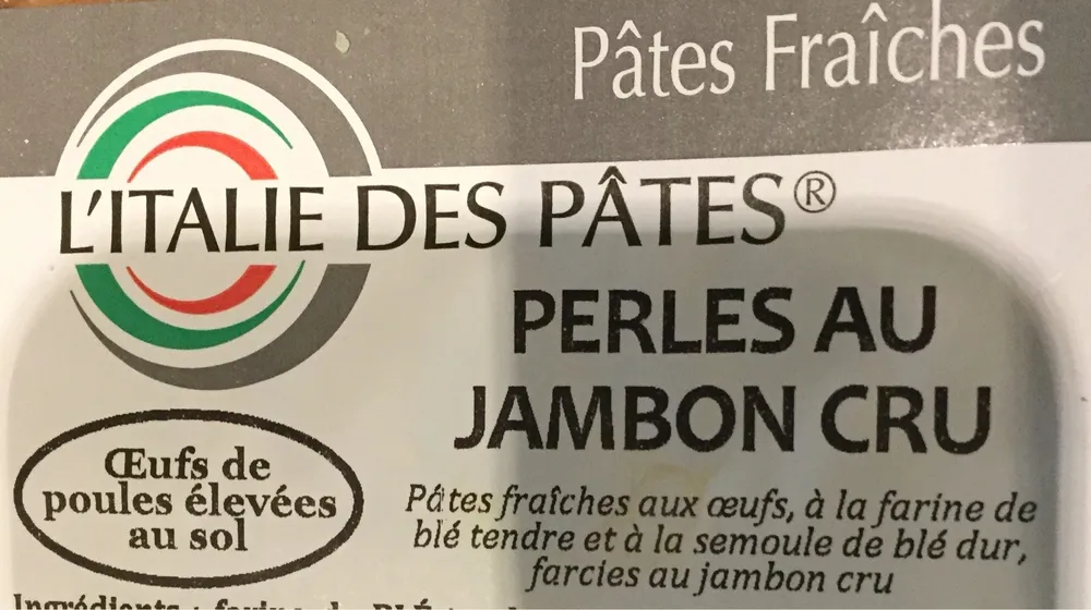 Perles de jambon cru