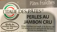 Perles de jambon cru