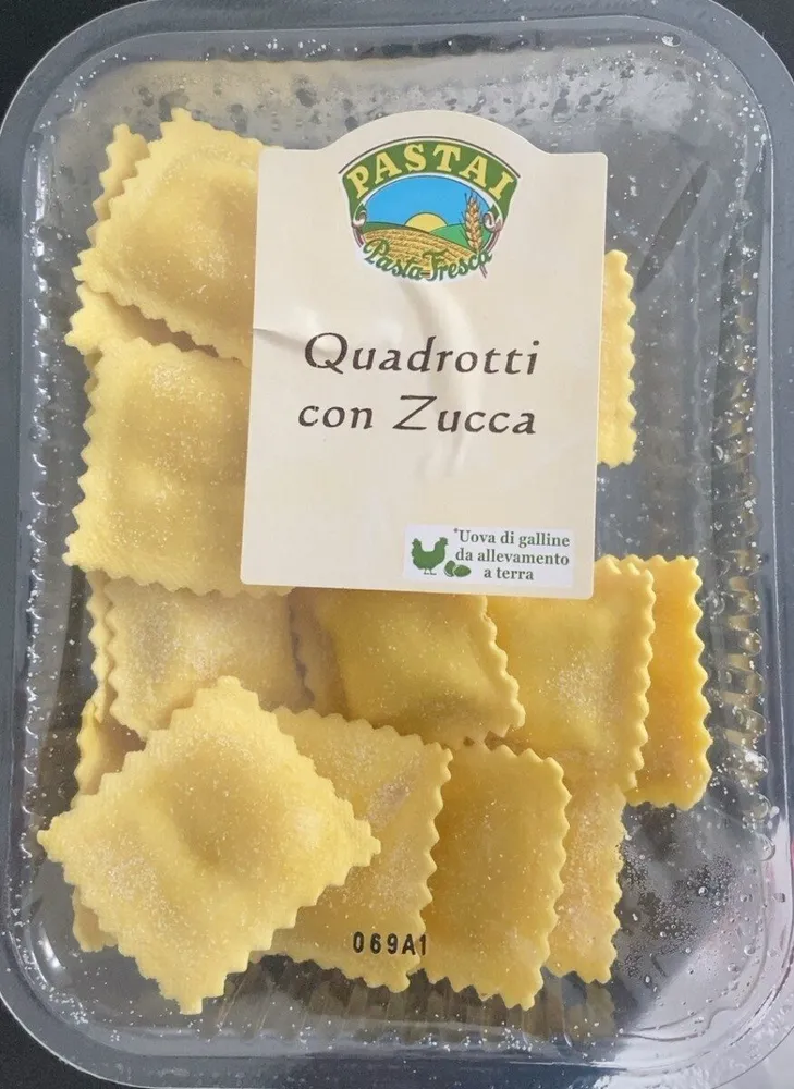 Quadrotti con zucca