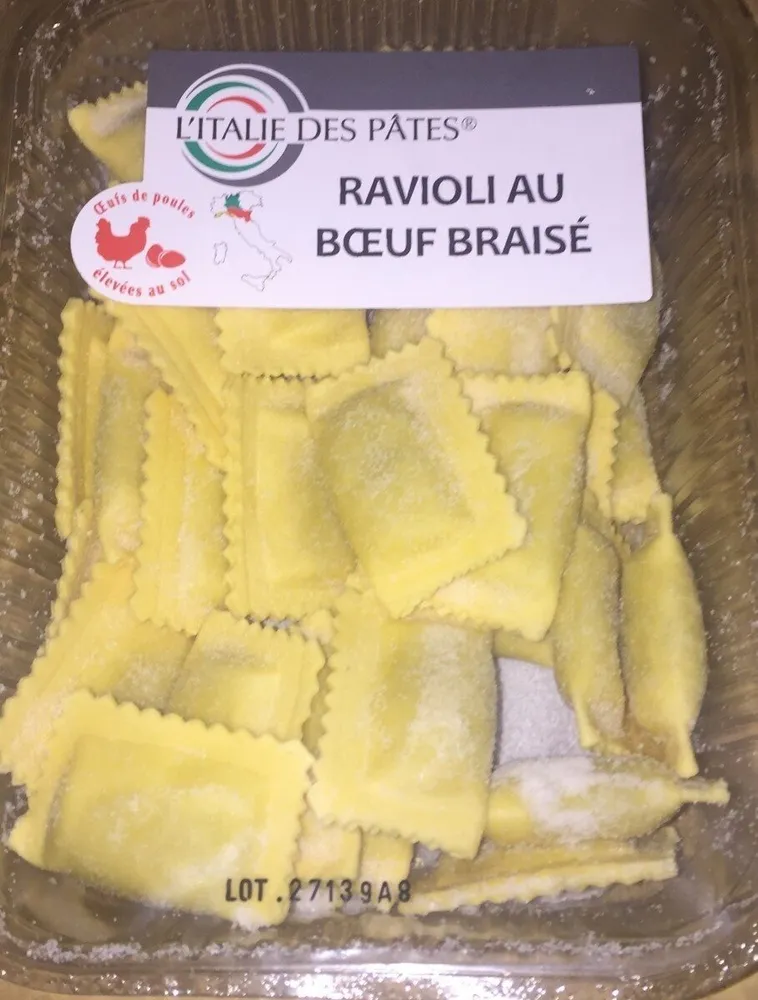 Ravioli au bœuf braisé
