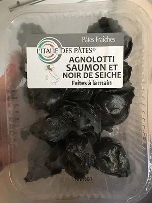 Agnolotti Saumon et Noir de Seiche