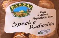 Agnolotti con speck e radicchio