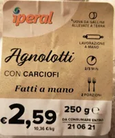 Agnolotti con carciofi