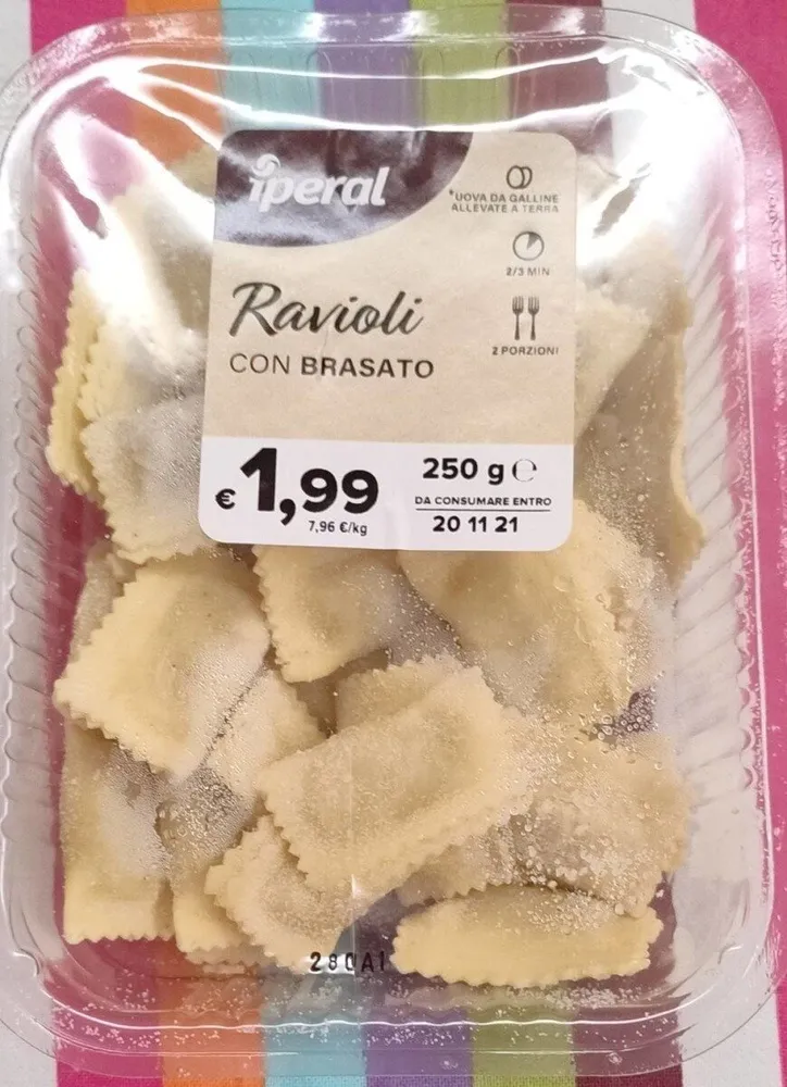 Ravioli con brasato iperal
