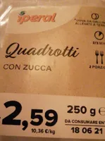Quadrotti con zucca
