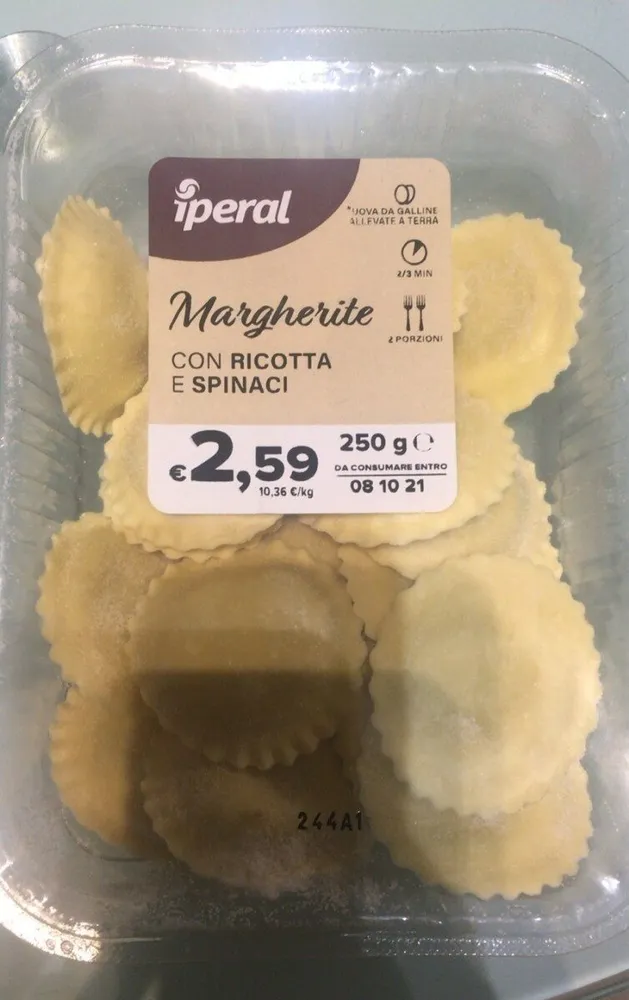 Margherite Con ricotta e spinaci