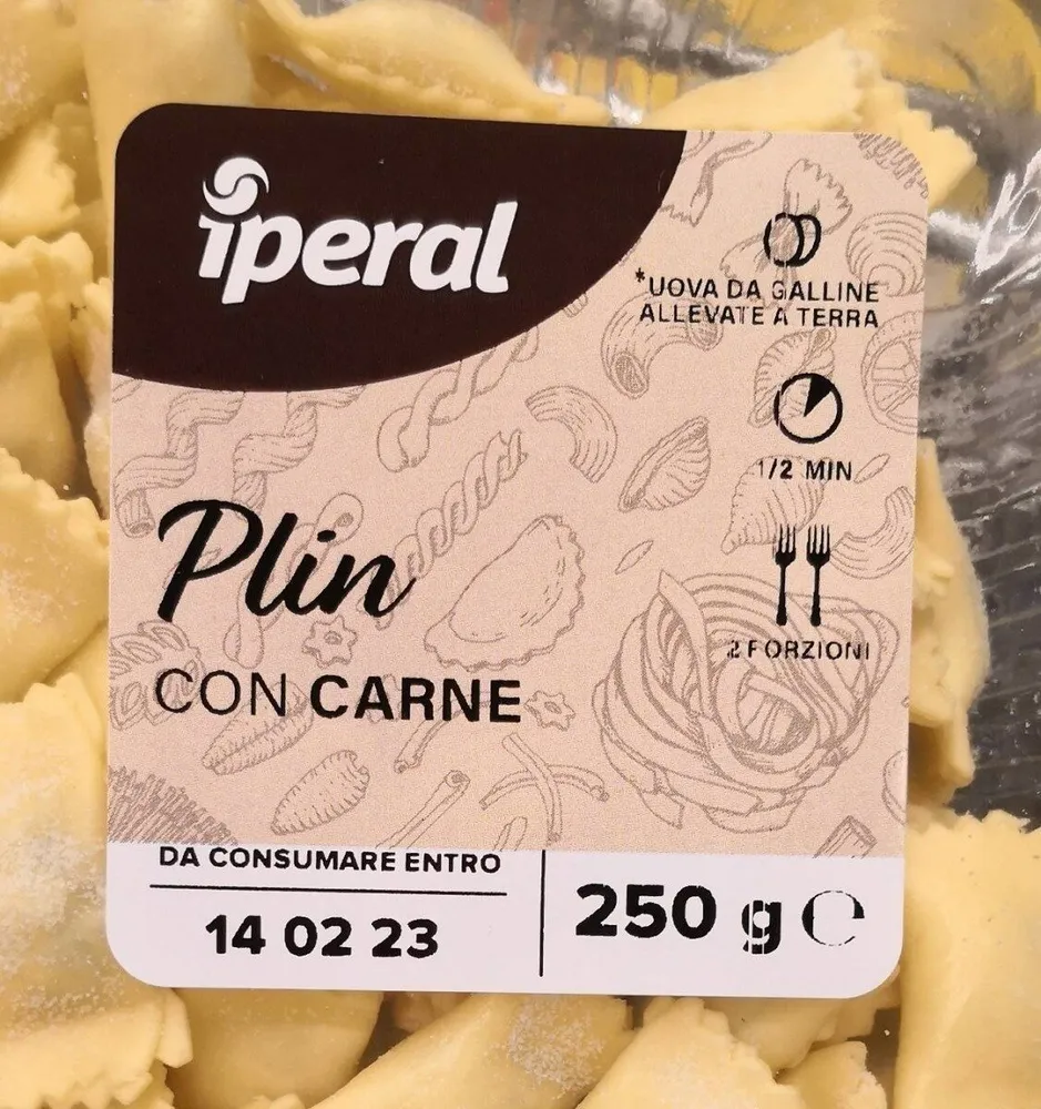 Plin con carne