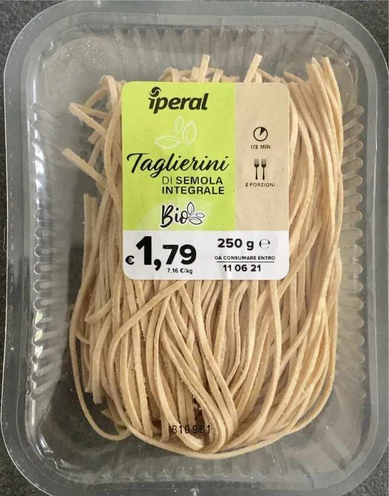 Taglierini di semola integrale