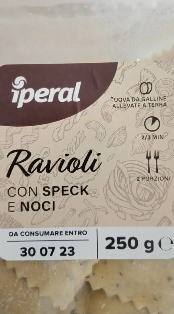 Ravioli speck e noci