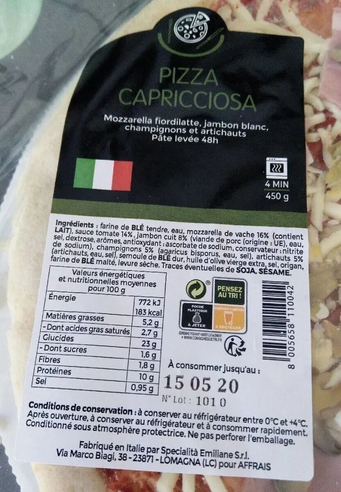 Pizza capricciosa