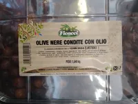 Olive nere condite con olio