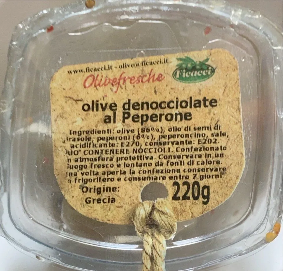 Olive denocciolate al peperone