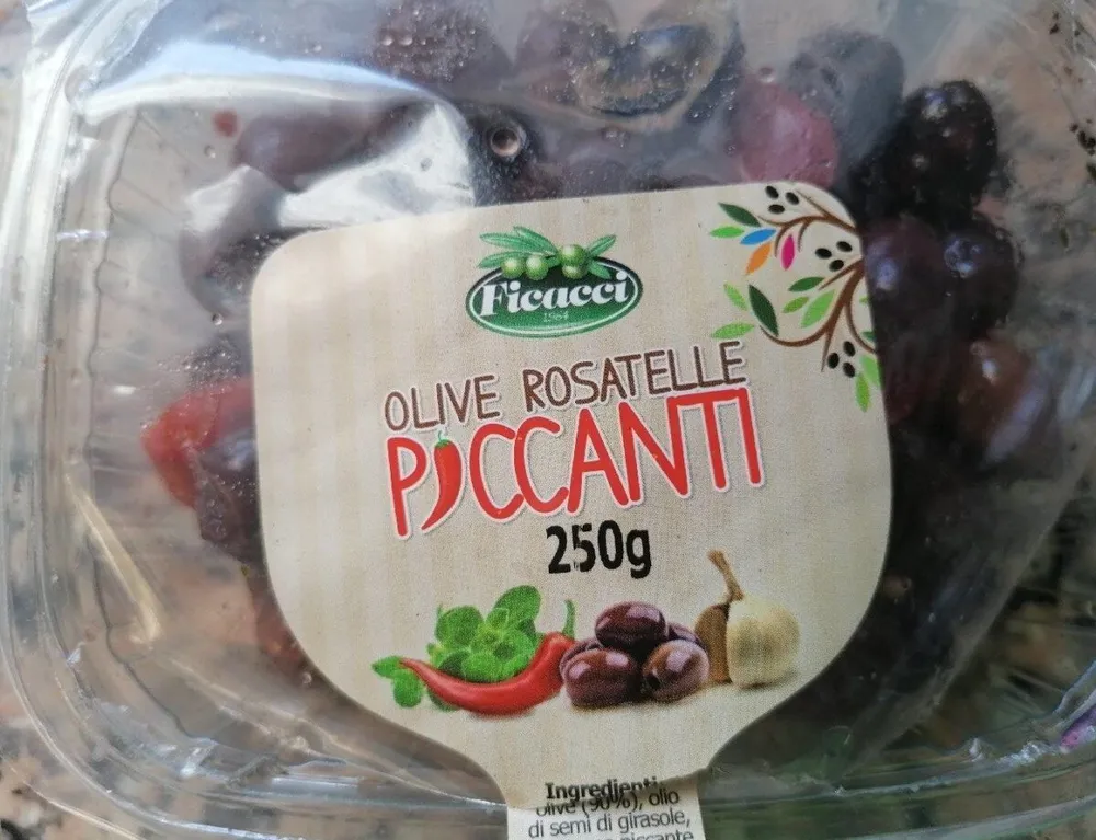 Olive rosatelle piccanti