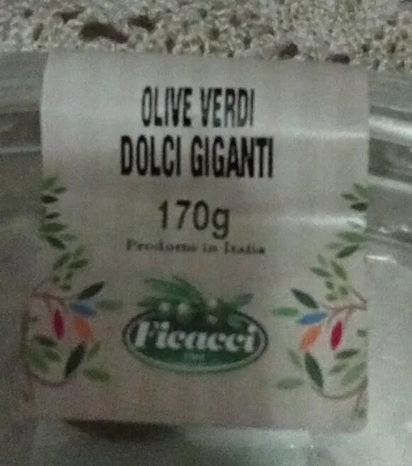 Olive verdi dolci giganti