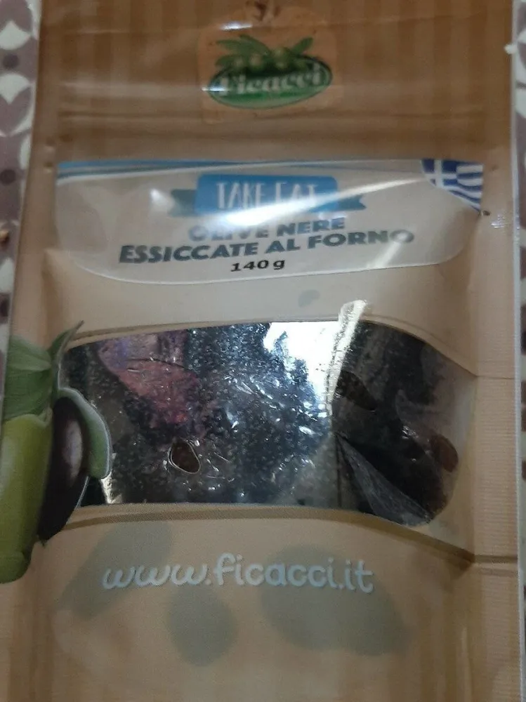 Olive nere essiccate al forno