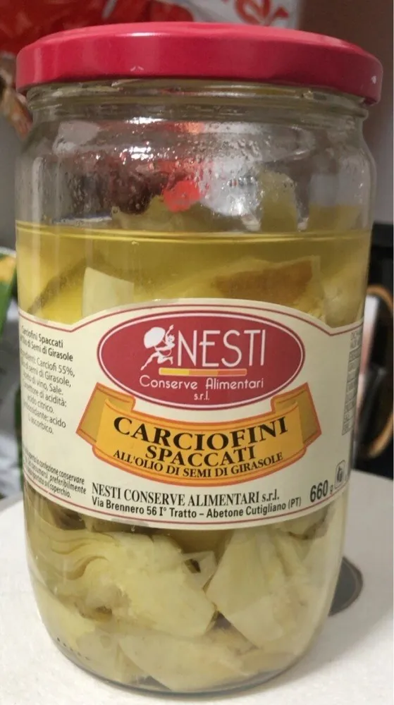 Carciofini Spaccati in olio di semi di girasole