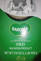 Orzi macaroni product