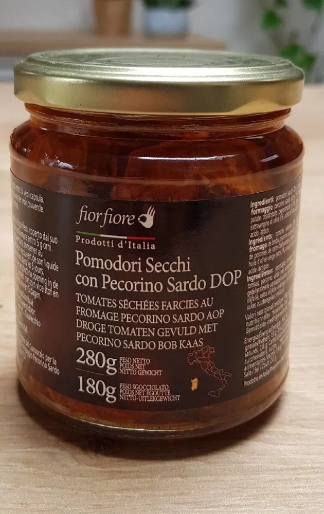 Pomodori secchi con pecorino sardo DOP