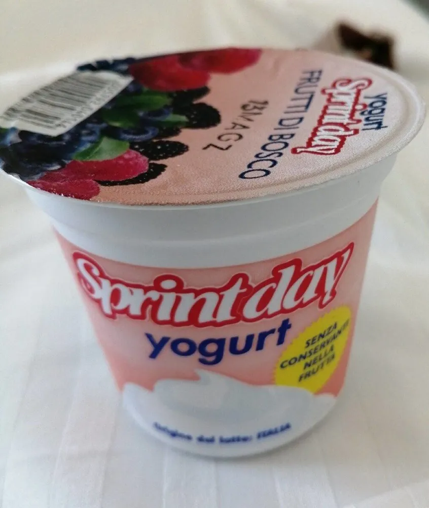 Yogourt sprint Day frutti Di bosco