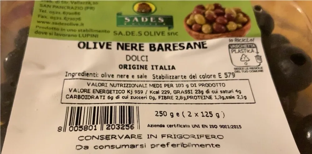 Olive nere baresane