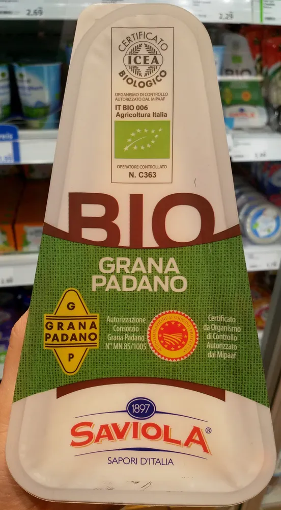 Grana padano grattug dop ta