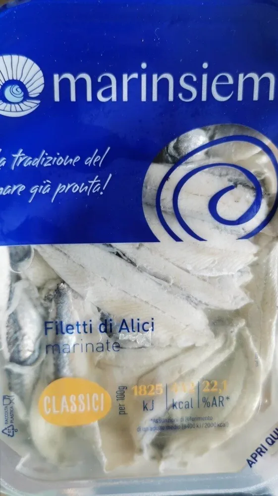 Filetti di alici marinate