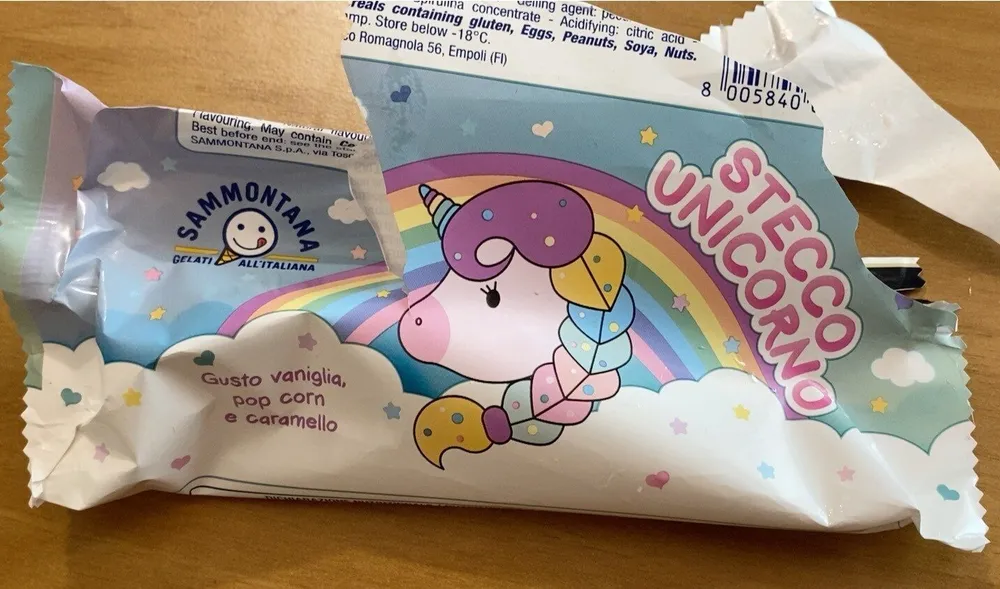 Gelato stecco unicorno